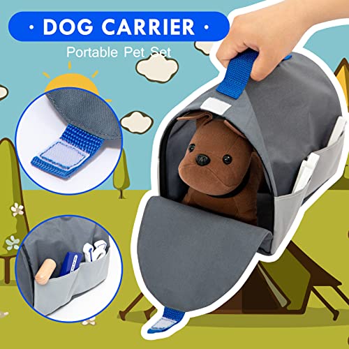 UMU Doctor Kit for Kids, Wooden Pretend Play 37 Pcs Pet Care Play Set Doctor Playset for Toddlers, Montessori Toys Dentist Kit for 3-8 Years Old Boys umu