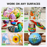 32 Colors Paint Markers, Dual Tip Acrylic Paint Pens for Wood, Canvas, Glass, Ceramic, Fabric,Rock Painting, DIY Crafts Making Art Supplies (Fine Tip CoocAni