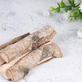 8PCS Christmas Birch Logs Natural Wooden Branches Unfinished Wood Log DIY Christmas Wooden Crafts Photo Props for Xmas Christmas Holiday Table WoodArtSupply