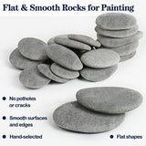 Simetufy 35 Pcs Large Painting Rocks, River Rocks for Painting, 2"-3" Flat Rocks for DIY Arts, Hand Selected Smooth Stones for DIY Crafts Simetufy
