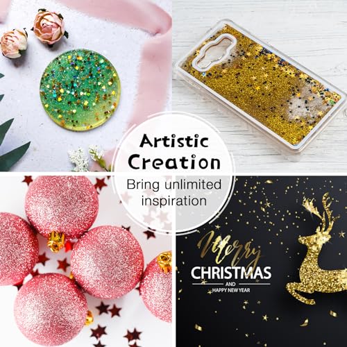 WOOGLITTER Silver Glitter, 16 Oz (1 Ib), Chunky Glitter for Resin Crafts Nails Tumblers Slime Cosmetic and Festival Decoration - Silver Chunky WOOGLITTER