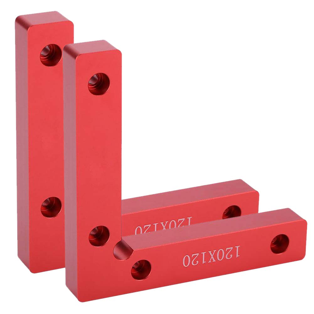 90 Degree Positioning Squares, 2x Aluminum Alloy Right Angle Welding Woodworking Carpenter Tool L Shape Corner Clamp for Picture Frame Box Cabinets Zerone