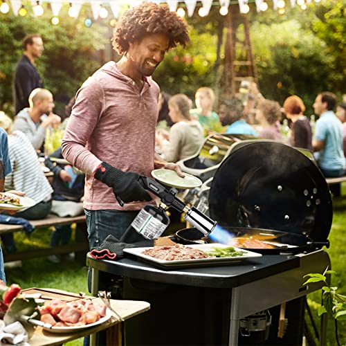 Sondiko Powerful Grill & Cooking Propane Torch L8010, Sous Vide, Campfire Starter, Adjustable Wood Torch Burner for Searing Steak, BBQ, Sondiko