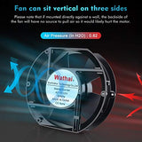Wathai AC 110V 120V Axial Fan Big Airflow High Speed Dual Ball 172mm x 150mm x 51mm for DIY Cooling Ventilation Exhaust Projects For Server Wathai