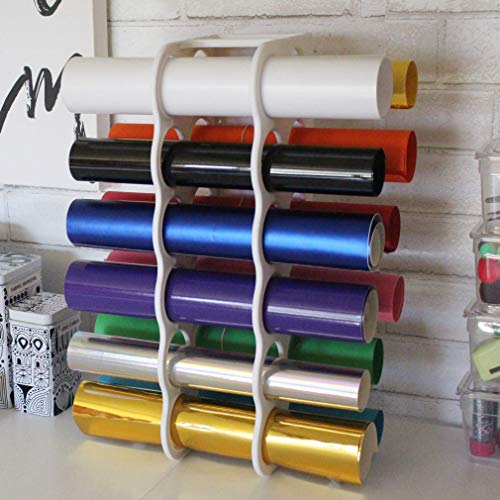 ArtBin 6864AS Vinyl Storage Rack, Stores 12 Vinyl Rolls, White ArtBin