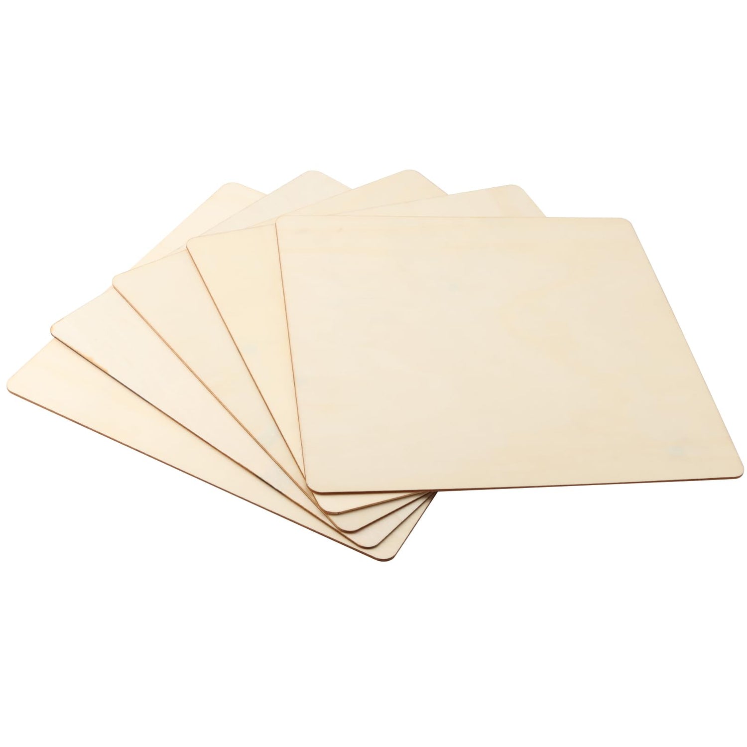 HOIGON 20 PCS Square Unfinished Wood Pieces, 10 x 10 Inch Blank Basswood Wooden Sheets Wooden Cutout for Crafts, DIY, Painting HOIGON