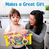 GirlZone Cookie Art Bakery Kit, Decorate Cookies Using Sugar Cookie Decorating Supplies with Stencils, Brushes and Cutters, Fun Cookie Decorating Kit GirlZone