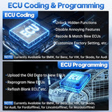 XTOOL D9S Pro Automotive Diagnostic Scan Tool, Upgraded Ver of D9Pro Scanner, 2024 Newest with Topology, ECU Coding & Programming, 42+ Resets, All XTOOL