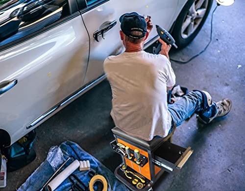 Aain A41 Rolling Tool Chest Creeper Seat,Mechanics Roller Seat with Drawers,With 4 Pieces 2-1/2" Swivel Casters,300 pounds Capacity Mechanics Chair Aain
