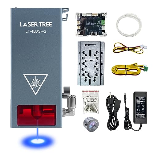 LASER TREE 20W Optical Power Laser Module for Laser Engraver Cutter, 80W Laser Engraver Module with Air Assistance, High Accuracy Quad-Compression - WoodArtSupply