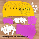 FreshCut Crafts | Easter Diorama Easy 3-D Punch-Out Bible Craft Kit – Makes 12 Tabletop Display Crafts for Sunday School, Homeschool Classrooms US FreshCut Crafts