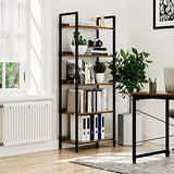 NUMENN Vintage 5-Tier Multifunctional Bookshelf and Storage Organizer NUMENN