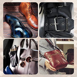 BUTUZE Leather Kit, Leather Tooling Kit, Practical Leather Working Tools with Leather Beveler, Groover, Stitching Punch Sewing Thread and Needles - BUTUZE