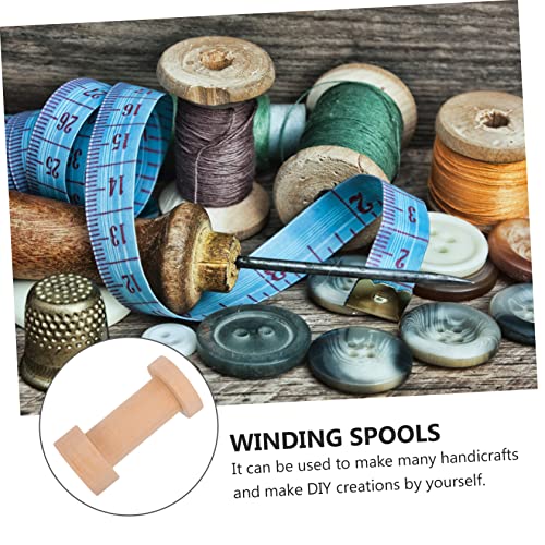 Ciieeo Spool kit Threading Tool Machine Cable Making Empty Thread bobbins Wire Weaving bobbins Fabric Yarn Winder Needle Unfinished bobbins Ciieeo