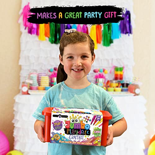 Original Stationery Jumbo Playdate Craft Kit, Over 1000 Fun Arts & Crafts Supplies to Make Slime Art & Kids Crafts, Ultimate Craft Set for Crafty Original Stationery
