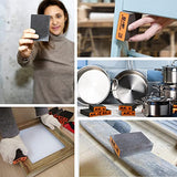 Sanding Sponge, 60 80 120 220 Coarse Medium Fine Grit Sanding Block, Sander Sponges for Drywall Metal, Sandpaper Sponge Sanding Blocks for Wood 4 Pcs S&F STEAD & FAST