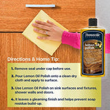 THOMASVILLE LEMON OIL POLISH - Natural Lemon Scented Wood Cleaner & Furniture Polish, Cleans, Renews, Restores & Rejuvenates Wood Surfaces, Protects Thomasville