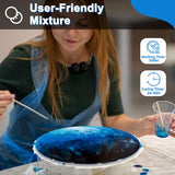 Shabebe Table Top Epoxy Resin 1 Gallon, Super Gloss & Crystal Clear Epoxy Resin Kit with UV Resistant & Self Leveling, Non Toxic Food Safe for River Shabebe