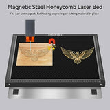 Dofiki Honeycomb Laser Bed 400x400mm Magnetic Steel Honeycomb Working Table for Laser Engraver, Honeycomb Panel with Metal Tray for Laser Cutting Dofiki