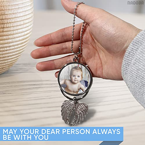 Print Sublimation Blanks Bulk Keychain Making Kit - 12Pcs Car Wing Keychain Charms Angel Wing Ornaments Sublimation Keychain Blanks - Printing Silver - WoodArtSupply