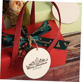 BESPORTBLE 1 Set Oval Wood Crafts Wooden Pieces Unfinished Wood Slices Label DIY Wood Cutouts with Hole Wood Chips Decorations Rope Blank Wood Slices BESPORTBLE