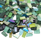 LITMIND Green Mixed Irregular Glass Mosaic Tiles for Art Crafts, 9oz Value Pack Mosaic Making Supplies, Mosaic Kits for Adults LITMIND