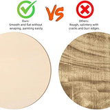 16 Inch Round Wood Circles Unfinished Round Wood Cutouts for Crafts, Door Hanger Painting and Wood Burning (8 Pieces) Jetec