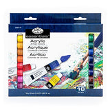 Royal & Langnickel Acrylic Color Artist Tube Paint, 21ml, 18-Pack Royal & Langnickel