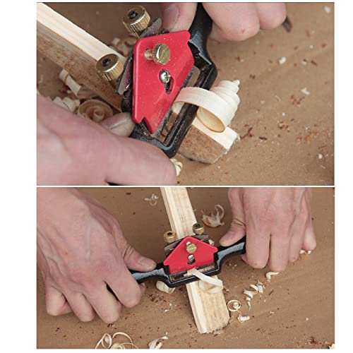 YYAOGAGNG 9 Inch/210 mm Radius Planer Adjustable Spokeshave with Base Hand Planer for Planing Trimming Wood Working Tools