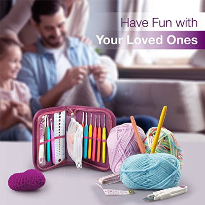 CROCHET KIT for Beginners Adults Kids Crocheting Projects MODDA