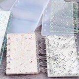 Note Book Cover Resin Mold, Tomorotec Clear Casting Epoxy Resin Molds Book Cover A6,A5,A7 with 36 PCS Book Rings and 2 PCS Bookmarks Tomorotec