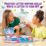 GirlZone Unicorn Cosmic Galaxy Writing Set for Girls, 45-Piece Letter Writing Kit for Creative Girls, Magical Unicorn Gift for 10 Year Old Girl GirlZone
