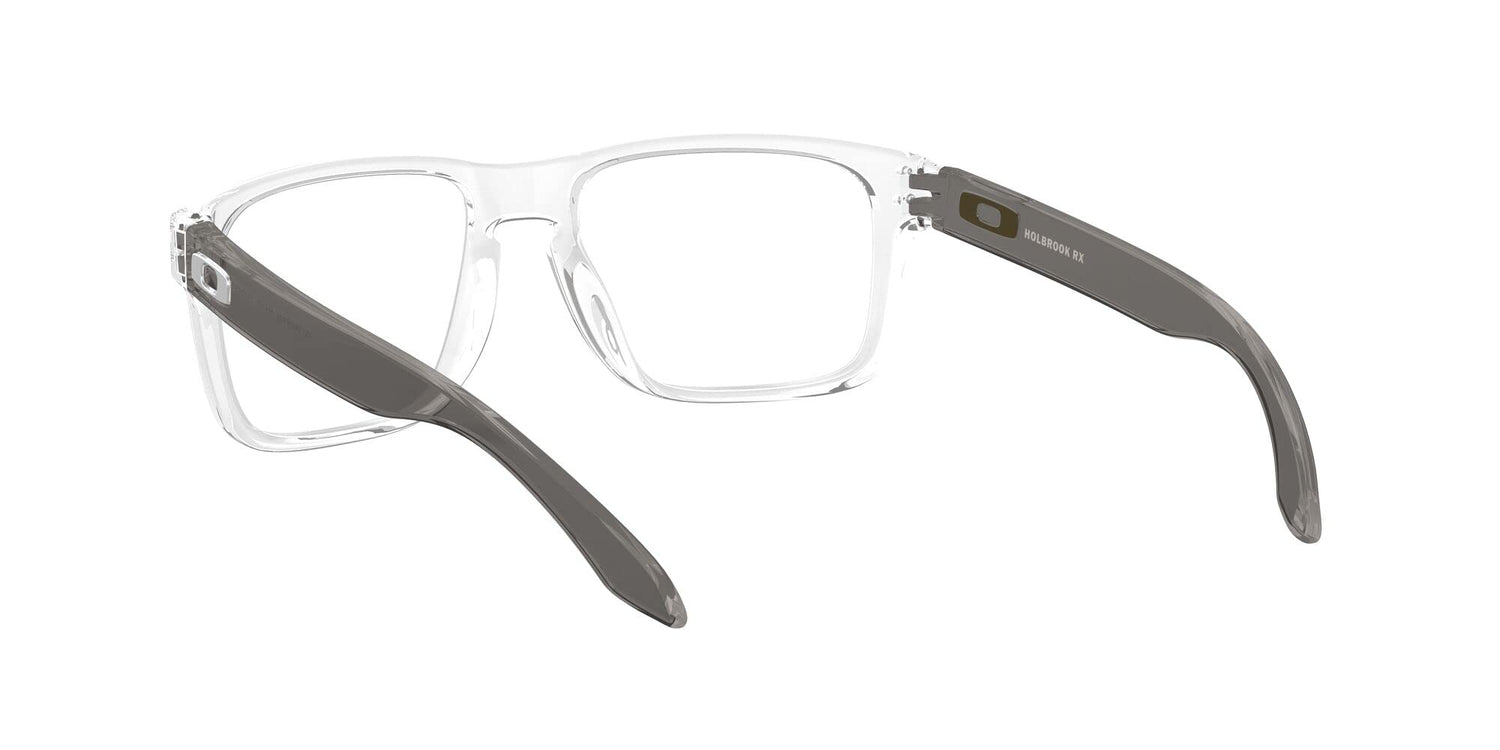 Oakley Men's Ox8156 Holbrook Rx Square Prescription Eyeglass Frames, Polished Clear/Demo Lens, 56 mm Oakley