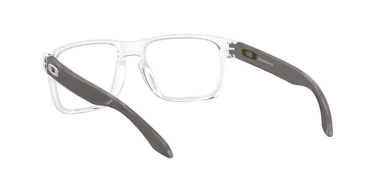 Oakley Men's Ox8156 Holbrook Rx Square Prescription Eyeglass Frames, Polished Clear/Demo Lens, 56 mm Oakley