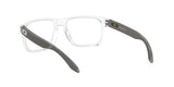 Oakley Men's Ox8156 Holbrook Rx Square Prescription Eyeglass Frames, Polished Clear/Demo Lens, 56 mm Oakley