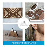 Walnut Wood Sheets Thin Lumber, Black Dark Unfinished Board for Crafts - Pack of 5 by Craftiff Craftiff