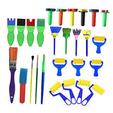 NUOBESTY 27pcs Wooden Art Supplies Seal Child NUOBESTY