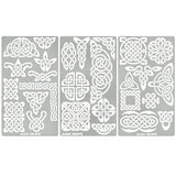Aleks Melnyk #37 Metal Journal Stencils, Celtic Patterns, Wicca Stencil, Celtic Knot Stencils, Viking Stencils, Wood Burning Templates, Wood Carving - WoodArtSupply