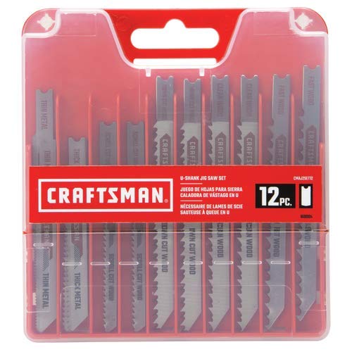 CRAFTSMAN Jigsaw Blades, U-Shank Set, 12-Piece (CMAJ2SET12) Craftsman
