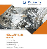 Machining and Grinding Fluid by Fusion Chemical | Cutting Oil for Drilling Metal | Fusion Cool 2269 | Semisynthetic Microemulsion Coolant | Extended Fusion Chemical
