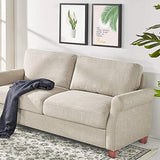 Maricome Wood Furniture Legs for Sofa/Chair/Ottoman Pyramid Walnut Wooden Feet Set of 4 (3 Inch Walnut) Maricome