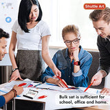Shuttle Art Retractable Gel Pen Refills, 30 Pack Red Rollerball Gel Ink Pens Refills, Bulk Set, 0.7mm Fine Point for Writing Journaling Taking Notes Shuttle Art