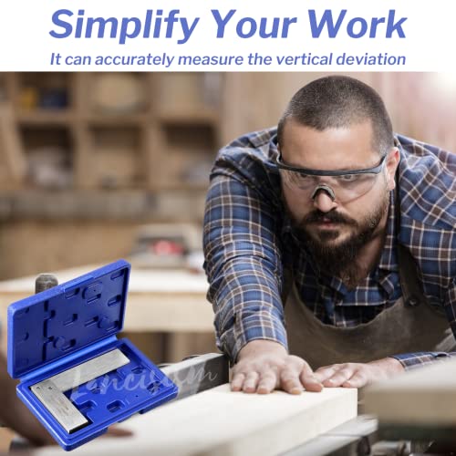 Lancisism Machinist Square Set 2, 3, 4, 6 Inch, Precision Engineer Wide Seat Square Mechanical Engineer Steel Angle Ruler High Precision 90 Degree Lancisism