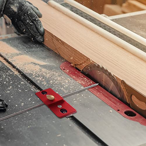 Table Saw Fence Parallel Positioning Tool, Aluminum Alloy Saw Blade Alignment Jig Table Saw Indicator Gauge Woodworking Aligning and Calibrating CDIYTOOL