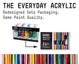 Liquitex BASICS Acrylic Paint Set, 24 x 22ml (0.74-oz) Tube Paint Set Liquitex