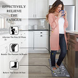 Rempry 2 Pcs Kitchen Rugs and Mats, Cushioned Anti-Fatigue Floor Mat, PVC Non-Slip Waterproof Kitchen Rug Set for Kitchen, Office, Sink Rempry