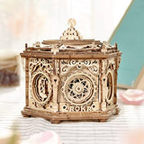 ROKR 3D Wooden Puzzles for Adults Mechanical Music Box-Secret Garden, DIY Rotating Music Box Model Building Kits for Teens, DIY Crafts/Hobbies/Gifts ROKR