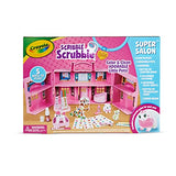 Crayola Scribble Scrubbie Pets Super Salon, Color, Paint & Wash Toy, Gift for Kids, Ages 3, 4, 5, 6 Crayola