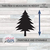 Pine Tree Wooden Cutouts for crafts, Laser Cut Wood Shapes 5mm thick Baltic Birch Wood, Multiple Sizes Available Elliefont Styles