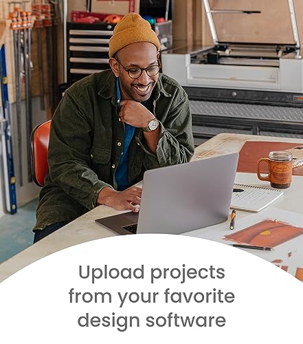 Glowforge Pro Laser Cutter - Create 12x Faster with Wood, Leather, Metal, and Stone. Ultimate Power and Cooling, with AI Prints up to 50 ft. Launch & Glowforge